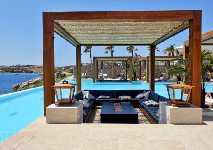 The Oasis Pool and Lounge are popular for the stunning sea views and stylish lounge spaces.