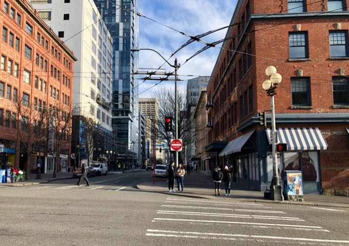 Corner of 1st Avenue and Pine Street, Seattle