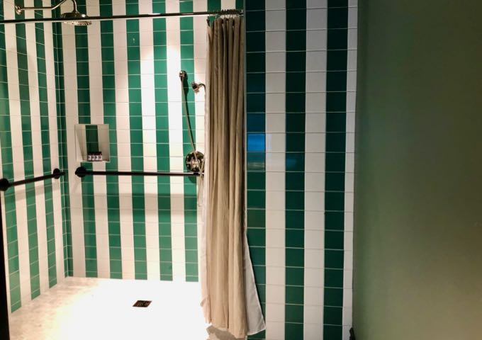 Wheelchair accessible shower in Palihotel Seattle