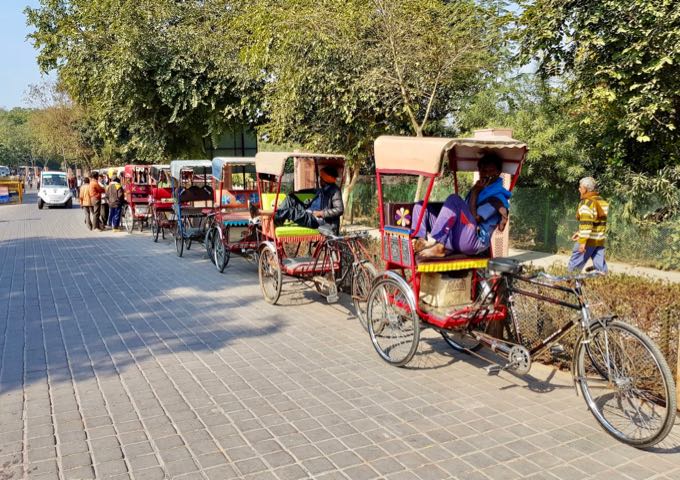 There are plenty of rickshaws to go around.