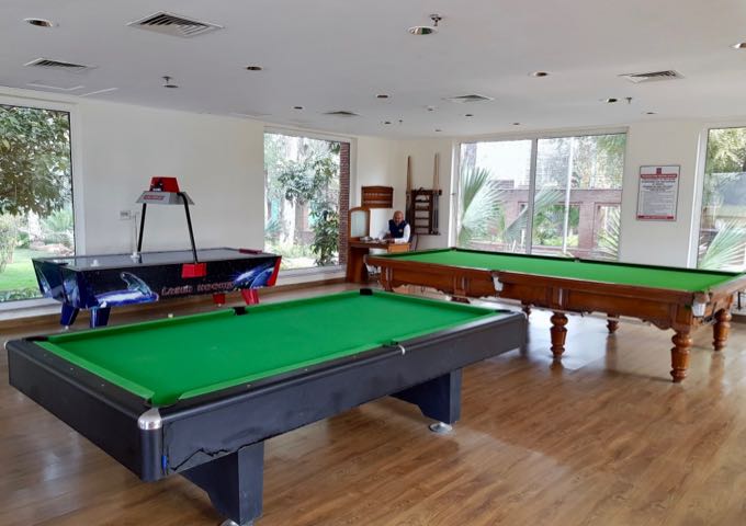 The large games room has several games on offer.