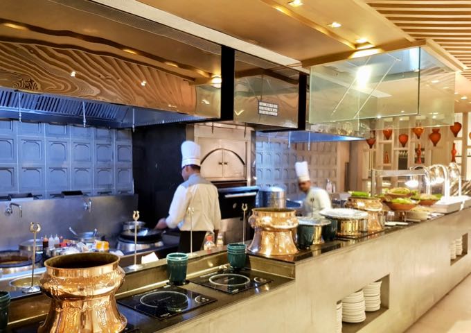 The Mughal Pavilion specializes in buffets.