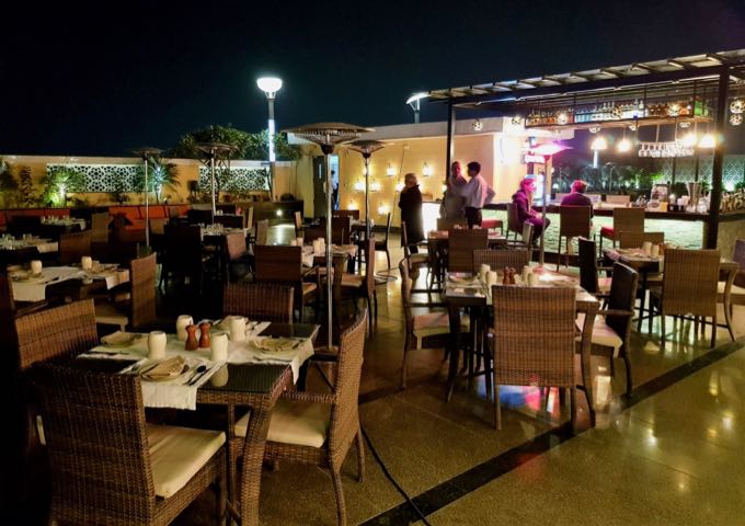 Sky Grill on Crystal Sarova's rooftop is a popular hangout from dusk onwards.