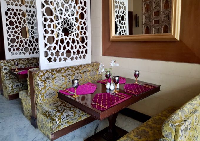 Daawat-e-Nawab restaurant at the Taj Hotel & Convention Centre serves excellent Indian food.