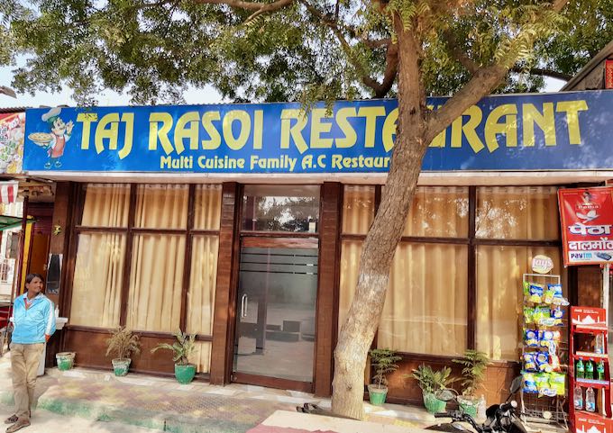 Taj Rasoi close by serves authentic and affordable Indian meals.
