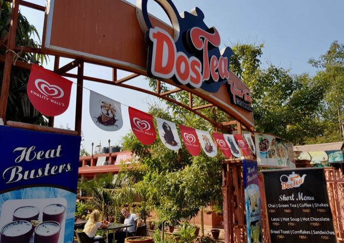 Dostea Café Agra features a pleasant courtyard, good tea/coffee, and simple Indian meals.