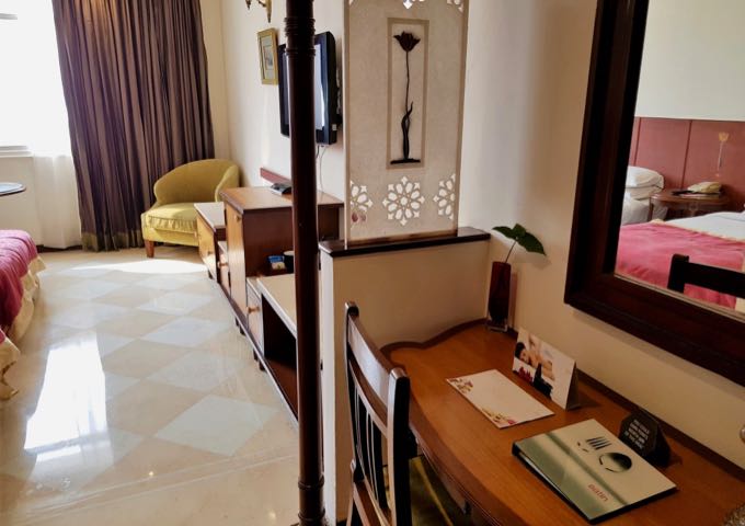 The rooms feature modern facilities and plenty of space for luggage.