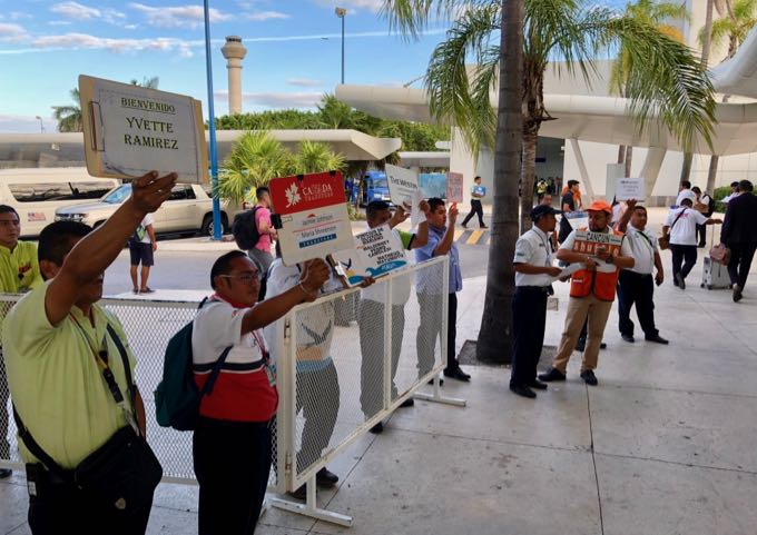 Pick up point at Cancun airport for private transfers to Tulum.