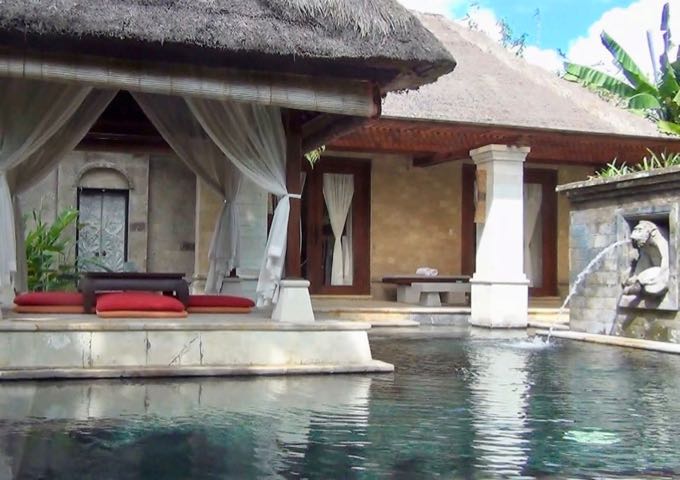 The private pools in villas are very large.