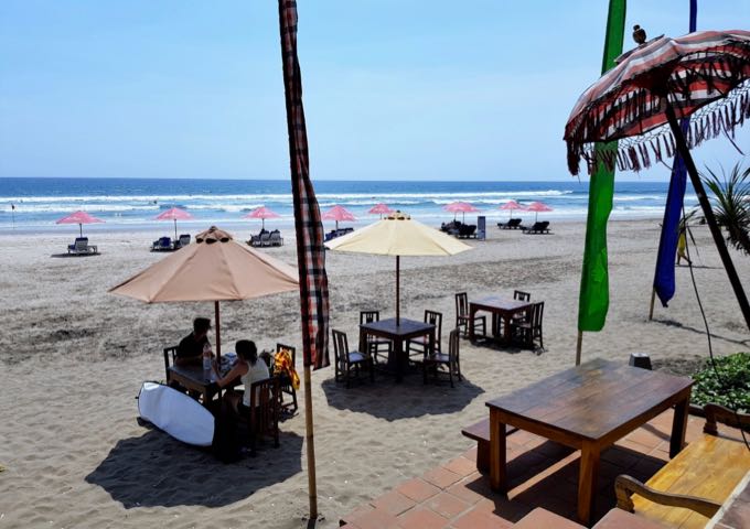 The Capil Beach Bar is an inviting beachside cafe/bar close by.