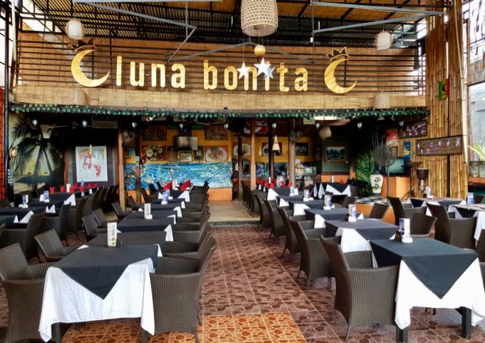 The stylish Luna Bonita cafe is just steps from the resort entrance.