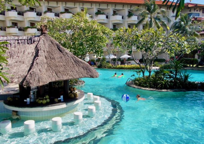 Review of Grand Mirage Resort & Thalasso Bali in Tanjung Benoa, Bali.