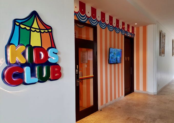 The bright kids club offers several activities and toys.