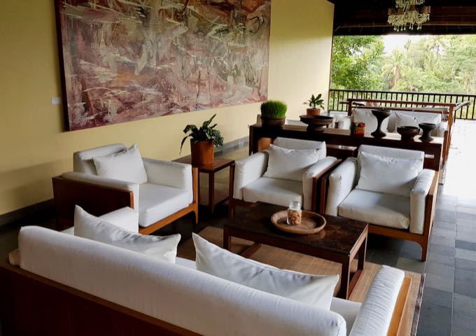 The lobby houses a guest lounge as well.
