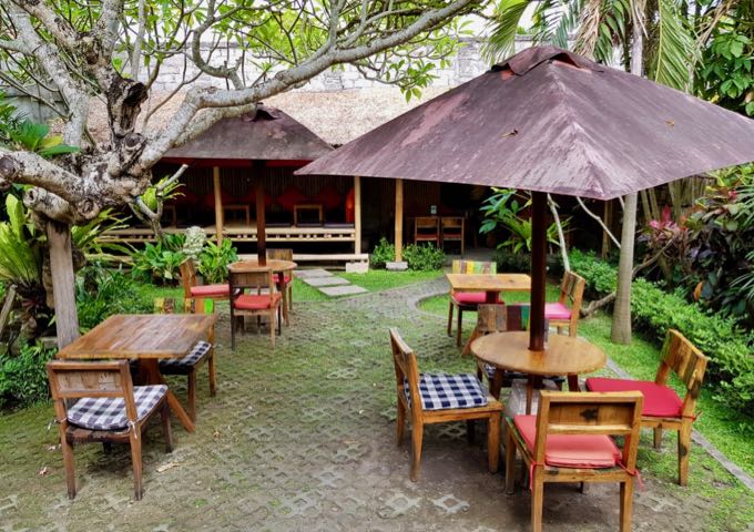 Maha Restaurant has a pretty garden setting.
