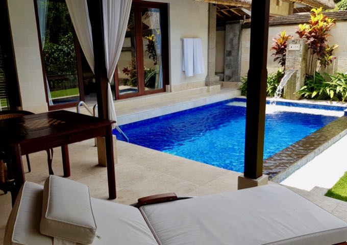 All villas come with private pools.