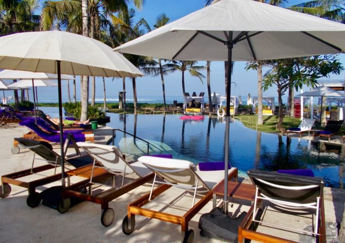 The stunning pool is one of the best in Bali.