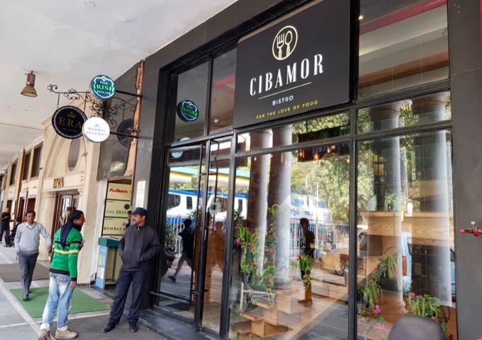 Cibamor is a a chic European-style bistro at Connaught Place.