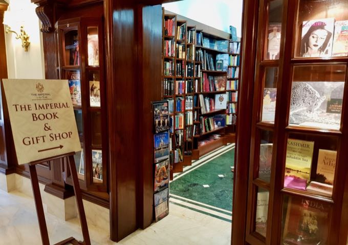 The book and gift shop is very inviting and better than others in Delhi.