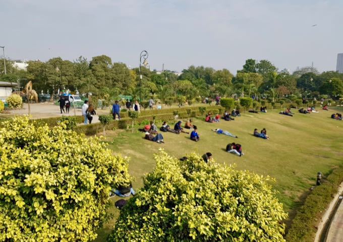 Central Park at Connaught Place is a welcome green oasis.