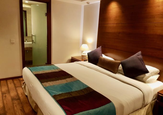 The comfortable rooms have an understand but attractive decor.