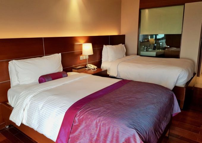 Many family-friendly rooms feature 2 double beds.
