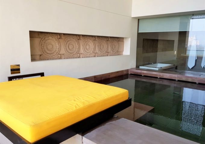 Some suites come with large plunge pools on private terraces.