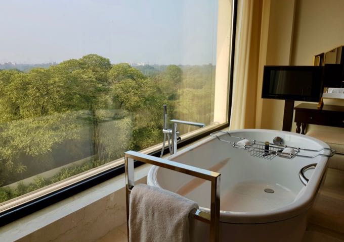 Even the bathtubs offer fantastic views.