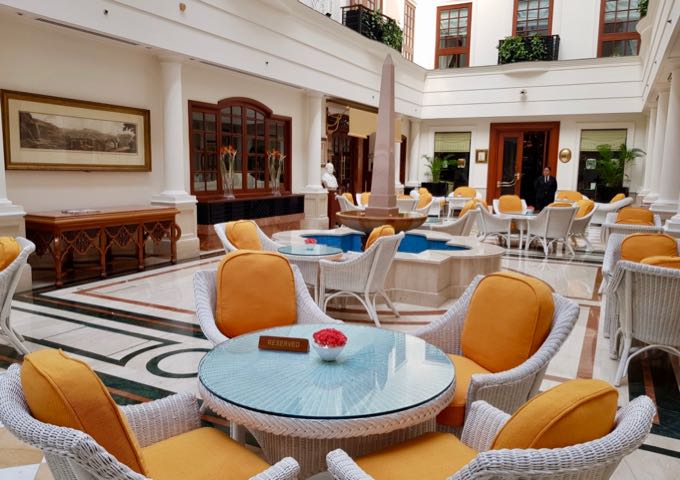 The Atrium is popular for drinks or afternoon tea.