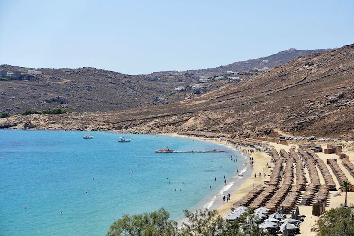 Elia Beach in Mykonos