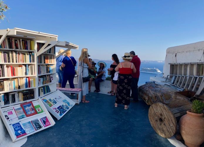 Atlantis Books in Santorini.