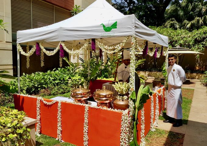 The Sunday brunches at the Cubbon Pavilion are very popular.