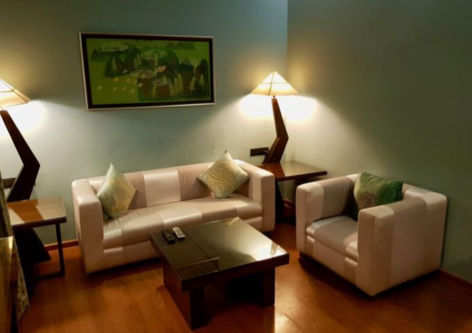 Suites feature semi-separate living areas.