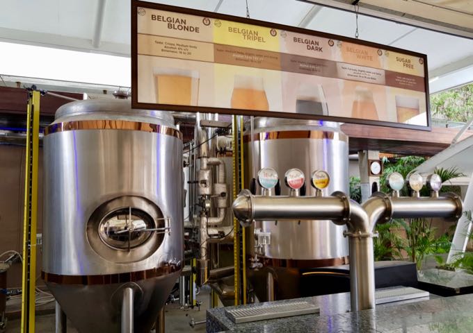 The Spice Terrace café also features a micro-brewery.