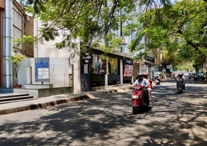 The streets in the area are pleasant and shady for walks.