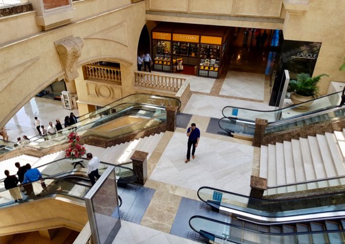 The world-class UB City mall is next to the hotel.