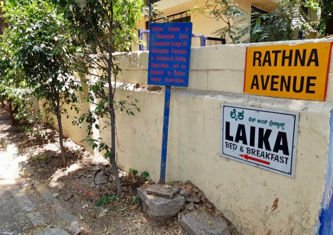 There are plenty of signs leading to the guesthouse.