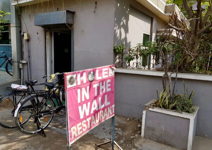 Hole in the Wall close by serves cheap, wholesome food.
