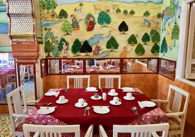 Guests can enjoy breakfast in a special section of the restaurant.