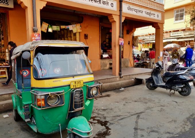 Auto-rickshaws are the best way to explore the Old City.