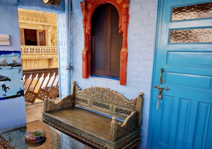 True to its name, the guesthouse features blue paint throughout.