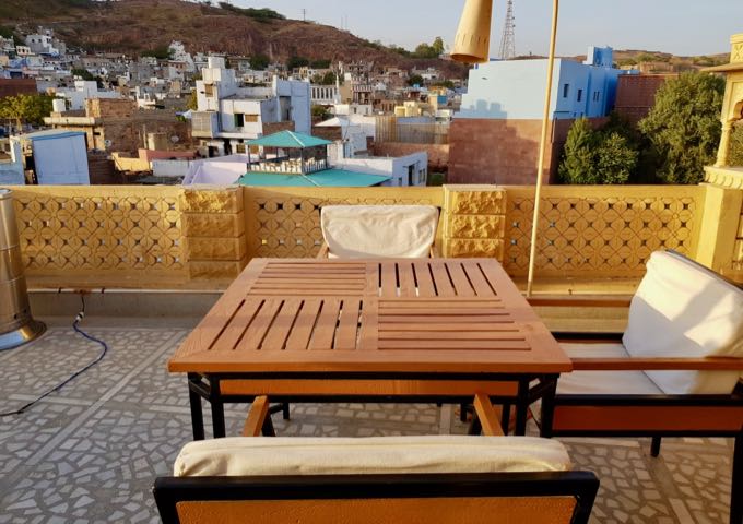 Jharokha 360 is a rooftop cafe with a classy Indian menu and excellent views.