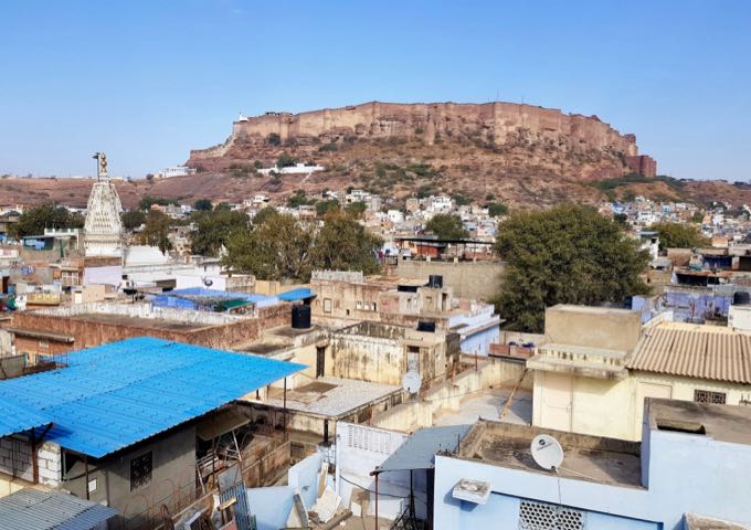 The rooms offer fantastic views of the Mehrangarh Fort.