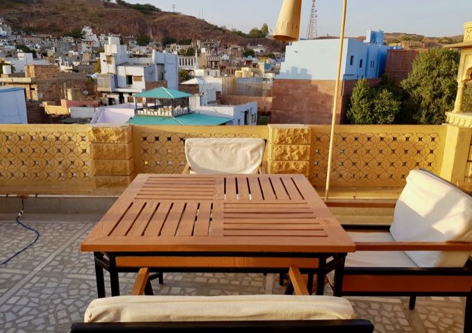 Jharokha 360 is a rooftop cafe with a classy Indian menu and excellent views.