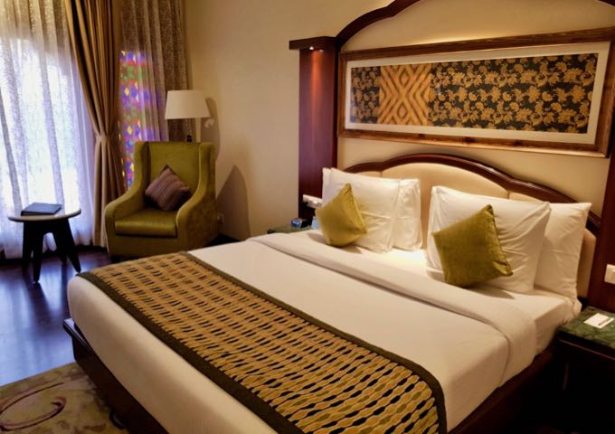 All rooms and suites feature a contemporary regal Rajasthani decor.