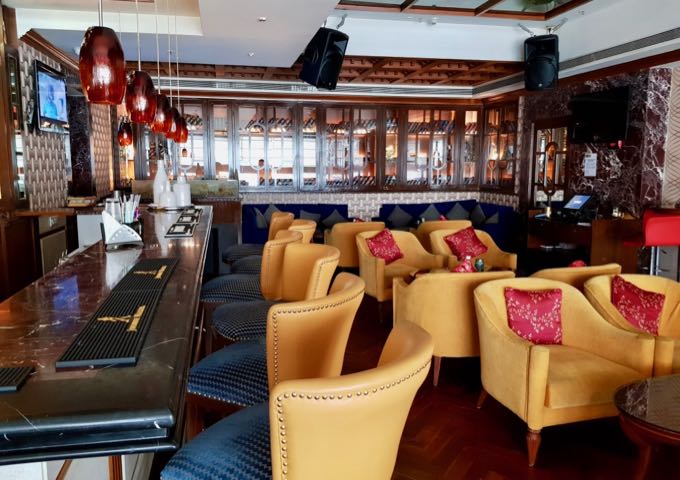 The Library is a sophisticated bar and lounge.