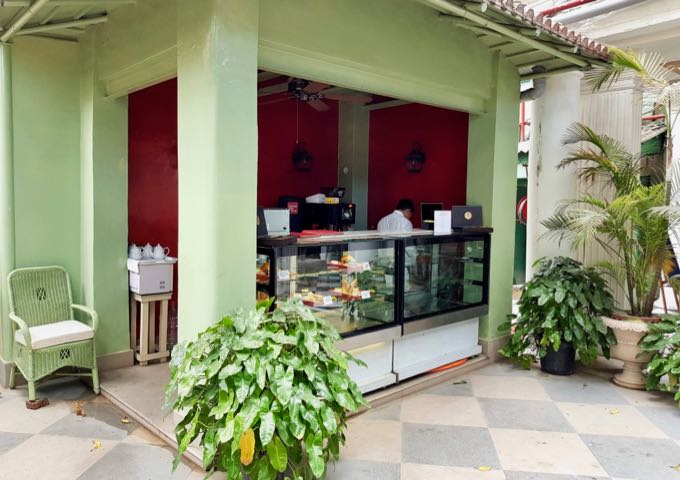 The courtyard café serves coffee, cakes, and light meals.