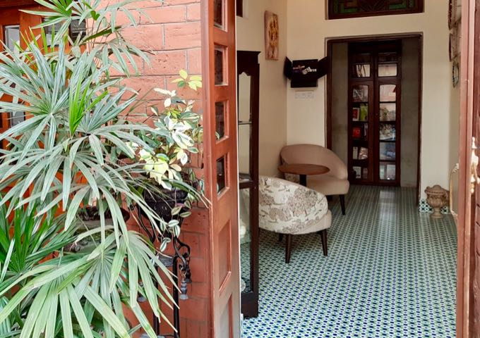 The small guesthouse offers only a few rooms on the ground floor.