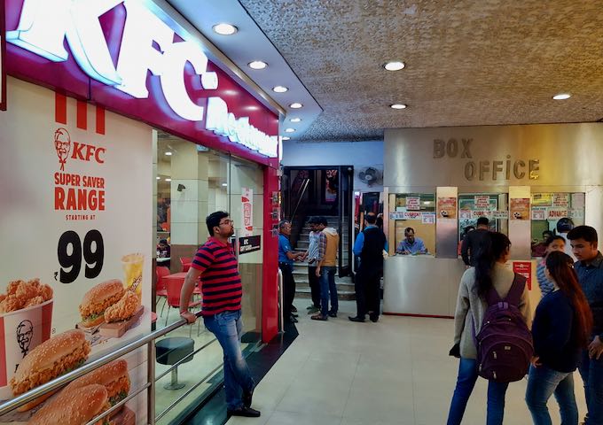 There is also a KFC and a cinema in the same building.