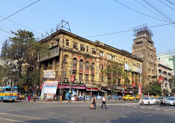 The hotel is located in historic downtown Kolkata.